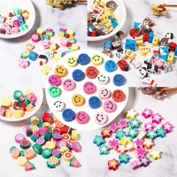 multi shape polymer clay beads for jewelry making diy bracelets and necklaces childrens handmade mixed color soft ceramic beads
