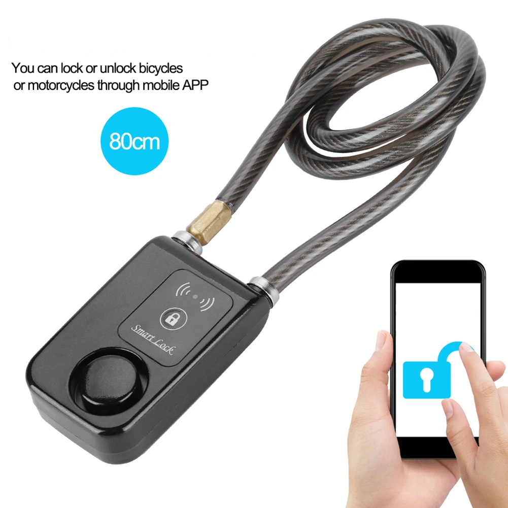 Cerradura inteligente 80 см умный БЕСКЛЮЧЕВОЙ Bluetooth замок водонепроницаемый 110дб проводной