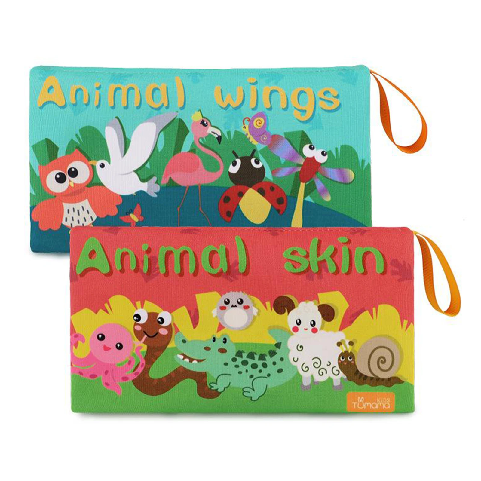 

Animal Soft Cloth Book Crib Teething Books Development Toy for 0-24 Months