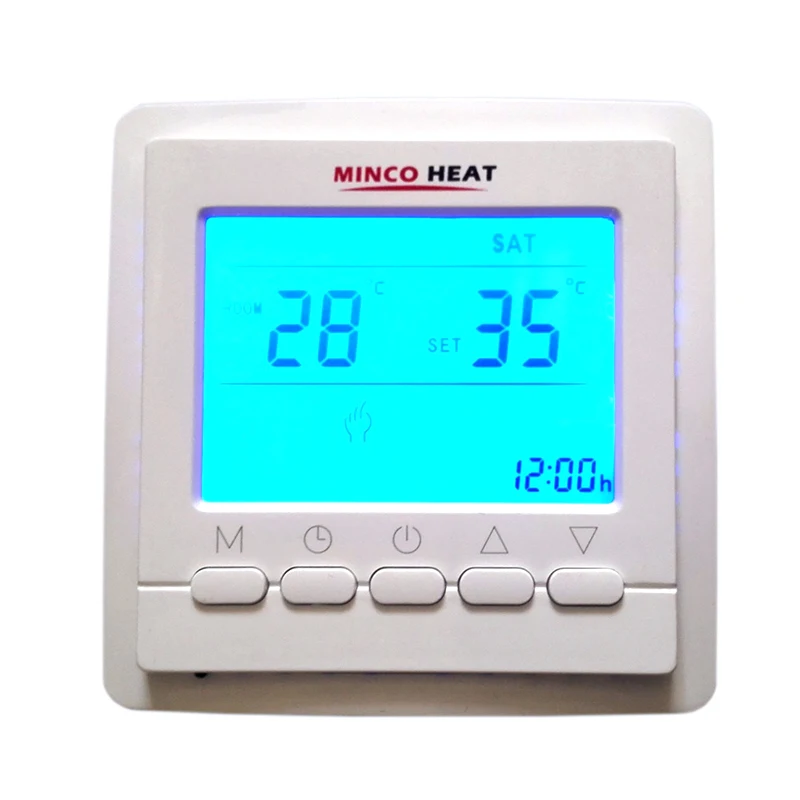 R9300 Blue Backlight 200~240V 16A Weekly Programmable Temperature Controller Room Thermostat For Electric Heating System | Дом и сад