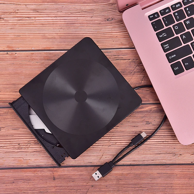 Type C USB 3 0 тонкий внешний DVD RW CD записывающий привод устройство для чтения ноутбука
