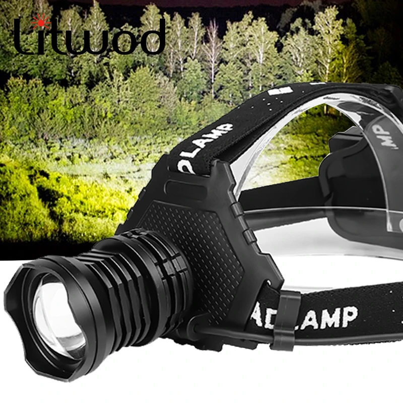 

XHP 70.2 Led Headlight Power Bank Zoomable 5 Modes Headlamp Head Lamp Torch Light 3* 18650 Battery Lithium Ion Camping Fishing