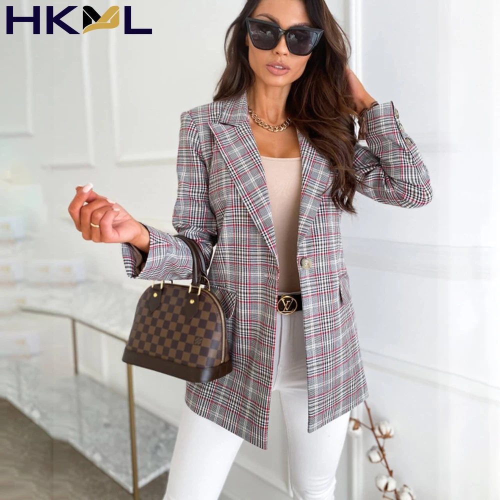 

Women Blazer Striped Coat Cardigan Long Sleeve Slim Jackets Blazers 2021 Formal Blazers Femme Coats