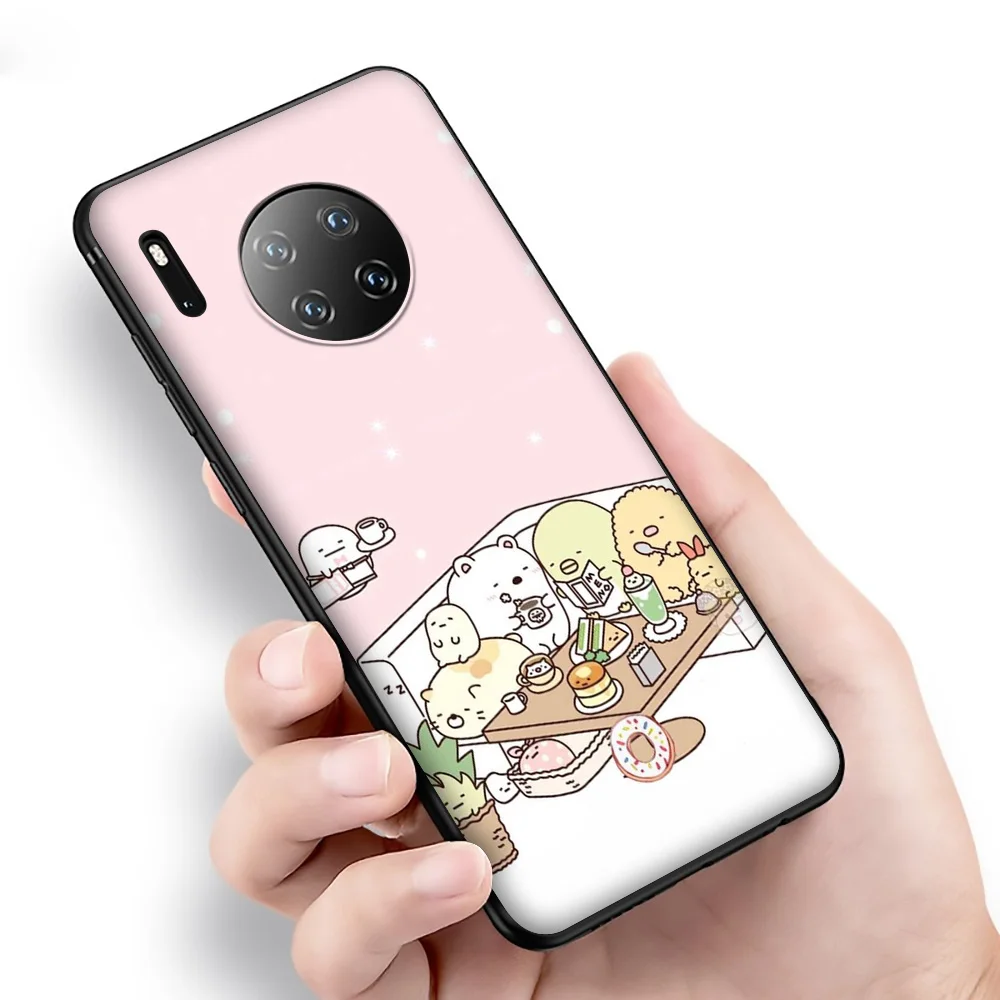 Твердый чехол T177 Sumikko Gurashi Art Для Huawei P9 P10 P20 P30 P40 Y6 Y7 Y9 Lite Pro Max Prime Mini 2019 | Мобильные