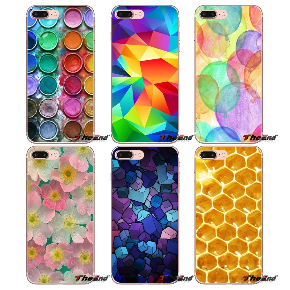 Мульти в виде геометрических фигур пигмент коробка соты мягкий чехол для Samsung Galaxy
