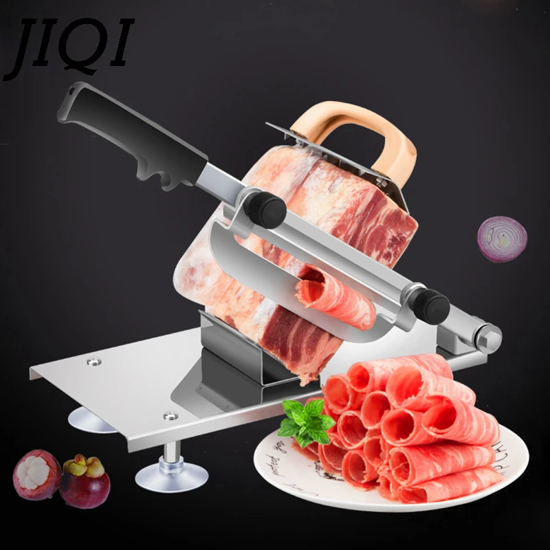 Meat slicing machine Alloy+Stainless steel Household Manual Thickness adjustable meat and vegetables slicer | Бытовая техника