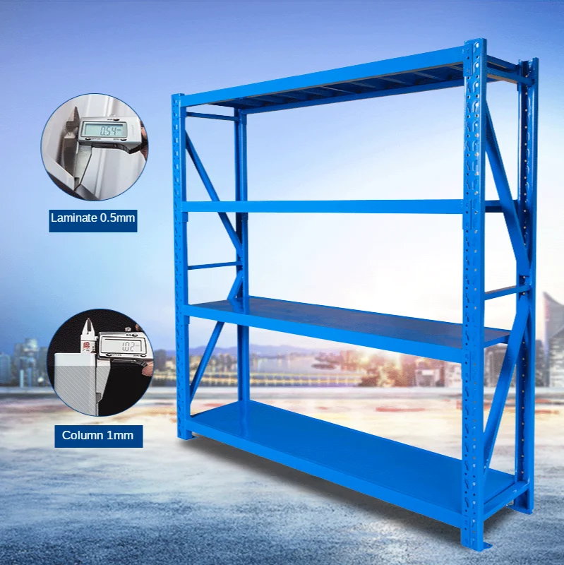 

150*50*200Shelving Shelving Multilayer heavy duty warehouse storage shelf Supermarket household storage shelf