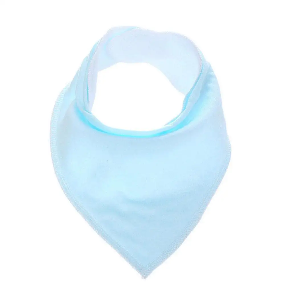 

Newborn Infant Kids Cotton Baby Feeding Drinking Bib Snap On Triangular Towel