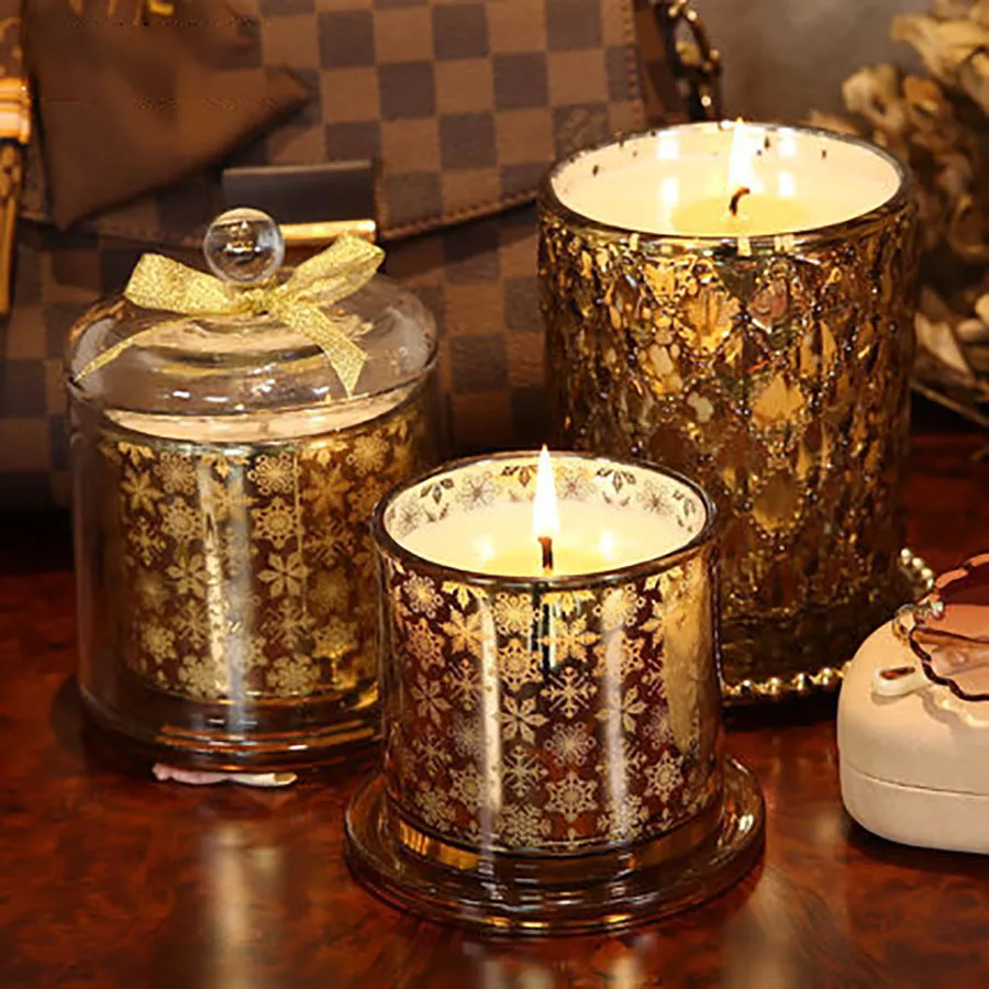 Масляные золотые свадебные поддельные свечи романтический подарок бездымные