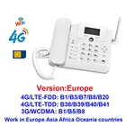 Модем 4G LTE Wi-Fi роутер беспроводной стационарный телефон Настольный телефон GSM SIM-карта ЖК-дисплей для офиса дома колл-центра компании отеля