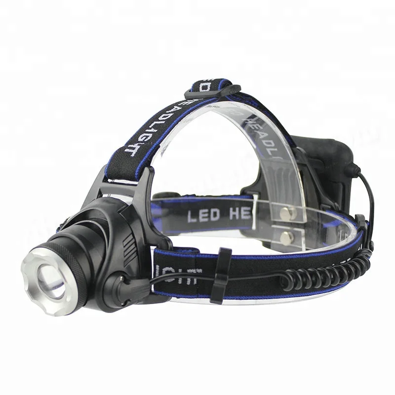 

BORUiT XML T6 LED Headlamp 3-Mode Zoom Headlight High Power 3000LM Head Torch AA Battery Hunting Flashlight