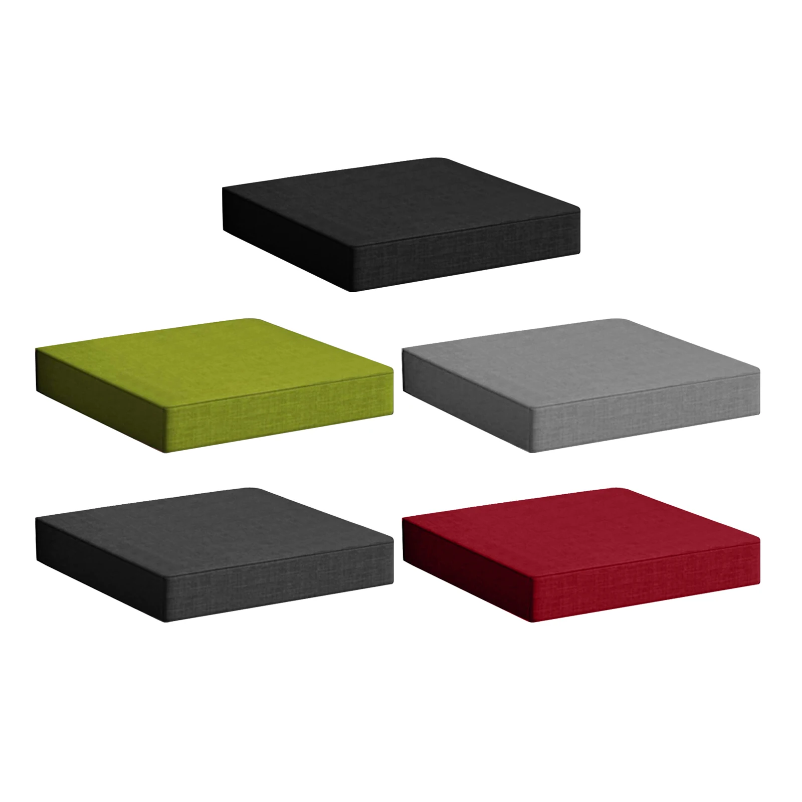 

Patio Seat Pads Mat Waterproof Removable Cover Nonslip for Deck 40x40cm