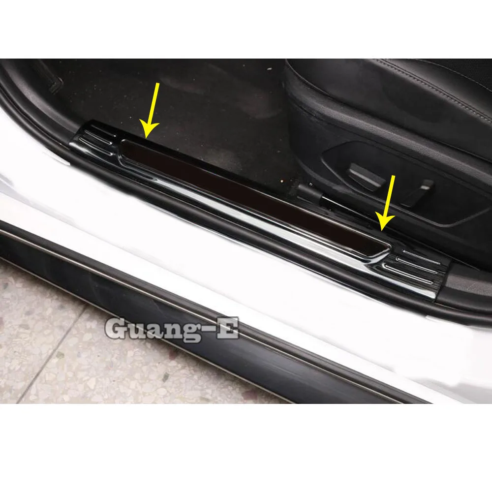 

For Hyundai Sonata DN8 10Th 2020 2021 Car Stainless Steel Pedal Trim Frame Door Sill Scuff Plate Inner Built Threshold Bumper
