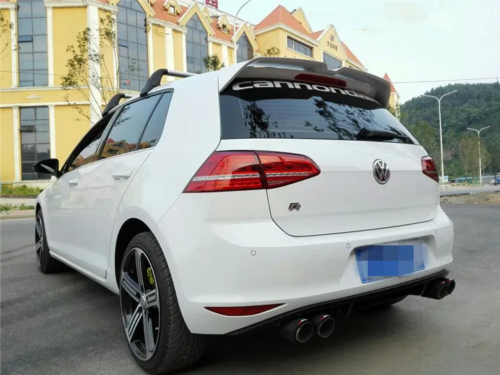 Для Volkswagen Golf 7 Спойлер ABS Материал заднее крыло автомобиля праймер Авто Стайлинг
