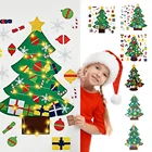 Детская войлочная Рождественская елка, Рождественское украшение для дома, новогодние подарки 2021, рождественские украшения, Рождественская елка Санта-Клаус
