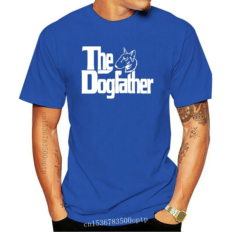 

ENGLISH BULL TERRIER T Shirt Mens The Dogfather T Shirt Gift New T Shirts Funny Tops Tee New Unisex Funny Tops