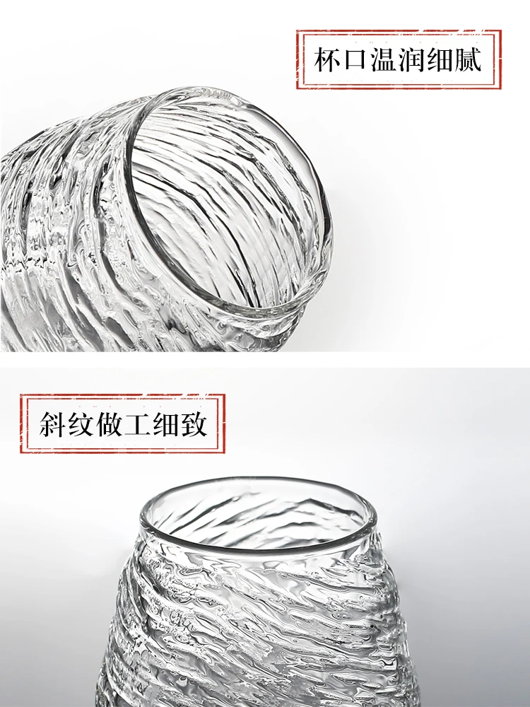 

High Quality Wine Glass Transparent Cocktail Crystal Whisky Wine Glass Family Party Copas De Cristal Kitchen Barware DB60JB