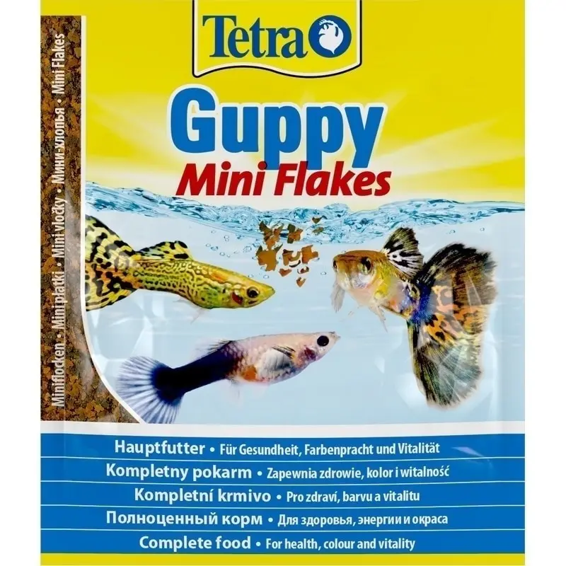 Tetra Guppy (мини хлопья) для всех видов гуппи 12 г.|Корм рыб| |