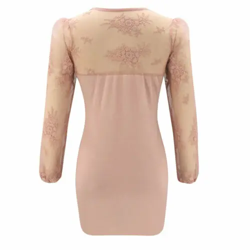 Новый 2020 летнее женское платье элегантное с цветочным рисунком и кружевами Bodycon