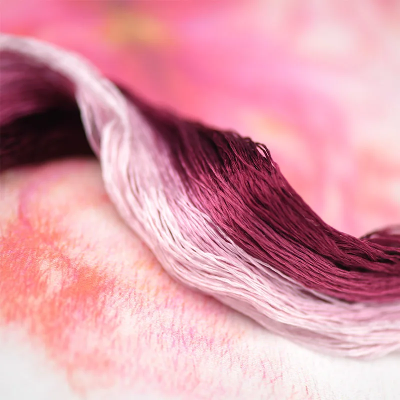 Шелковая нить для вышивки 1 шт./400 м/100% нить/ручная вышивка крестиком/Маковый