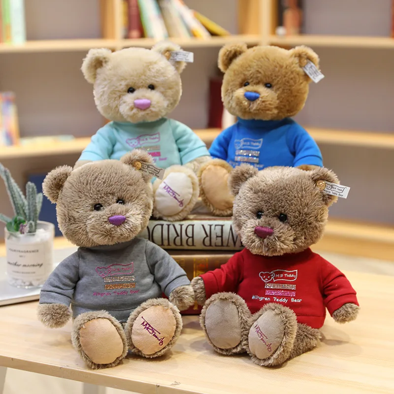 Милая и популярная Высококачественная пара плюшевых мишек с тканью плюшевые