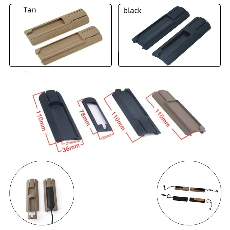 

Тактический страйкбол 4,125 ITI TD шрам карманная панель дистанционный переключатель рельсовые накладки подходит для 20-миллиметровых рельсов С...