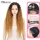 Синтетический парик на сетке Miracle Ombre блонд, длинные волнистые волосы, 28 дюймов, светлые парики для чернокожих женщин, синтетический парик на сетке для косплея