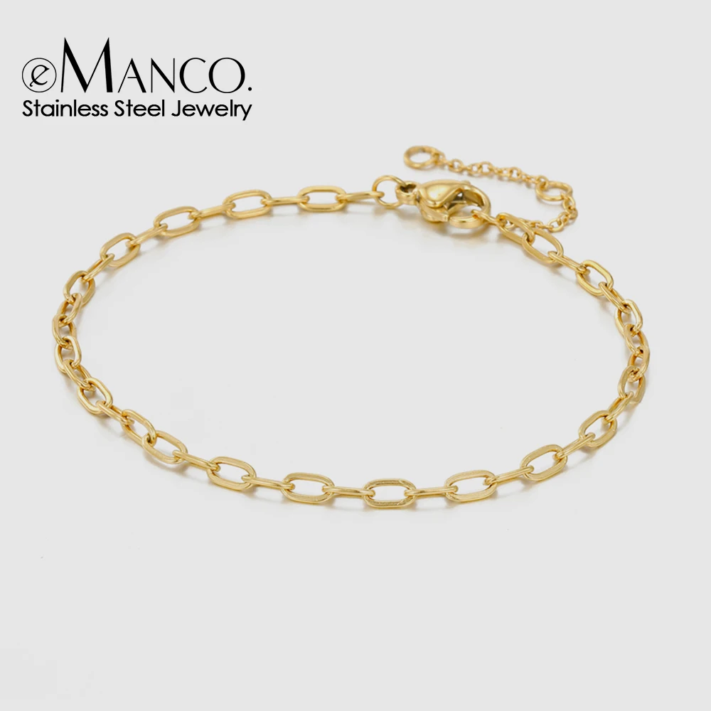 Женский минималистичный браслет eManco Not dark из нержавеющей стали 316L ювелирные