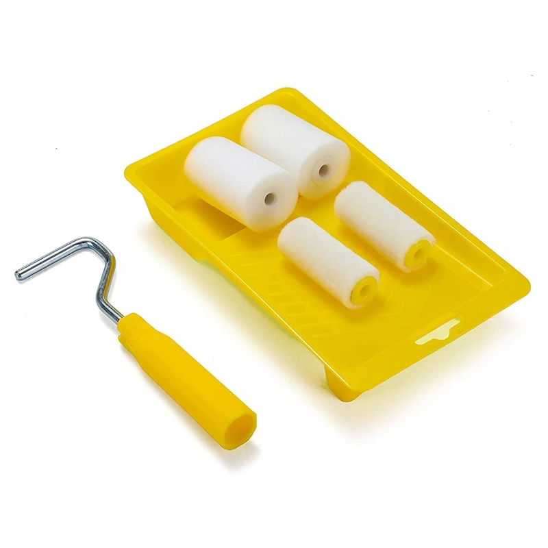 Набор мини-валиков для покраски комплект из 6 предметов 2 дюйма маленький лоток