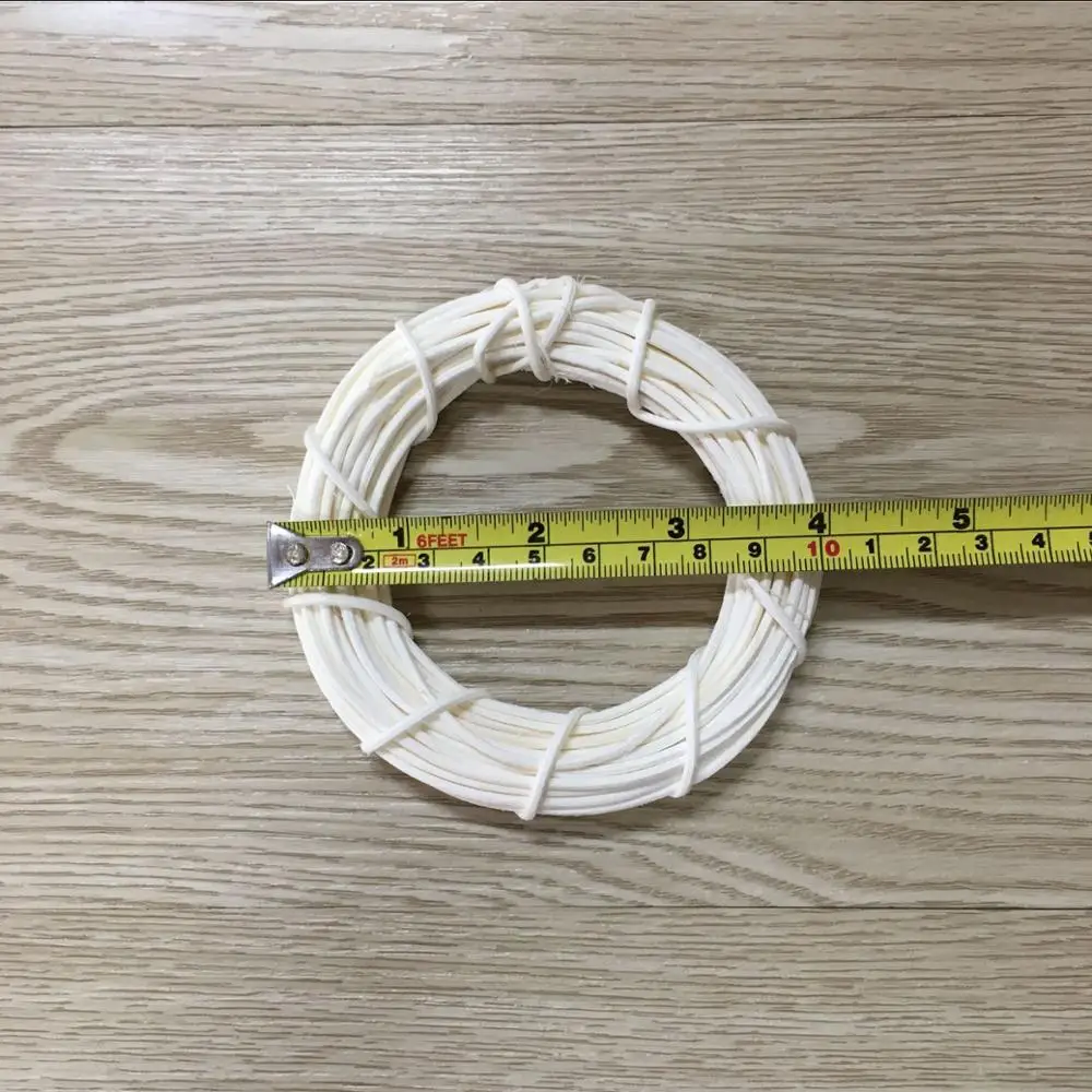 Round 10cm Белая звезда круглая форма венок из ротанга лоза цветок венок гирлянда на Рождество год Свадьба Вечеринка домашняя дверь DIY Украшение - Цвет: Round 10cm
