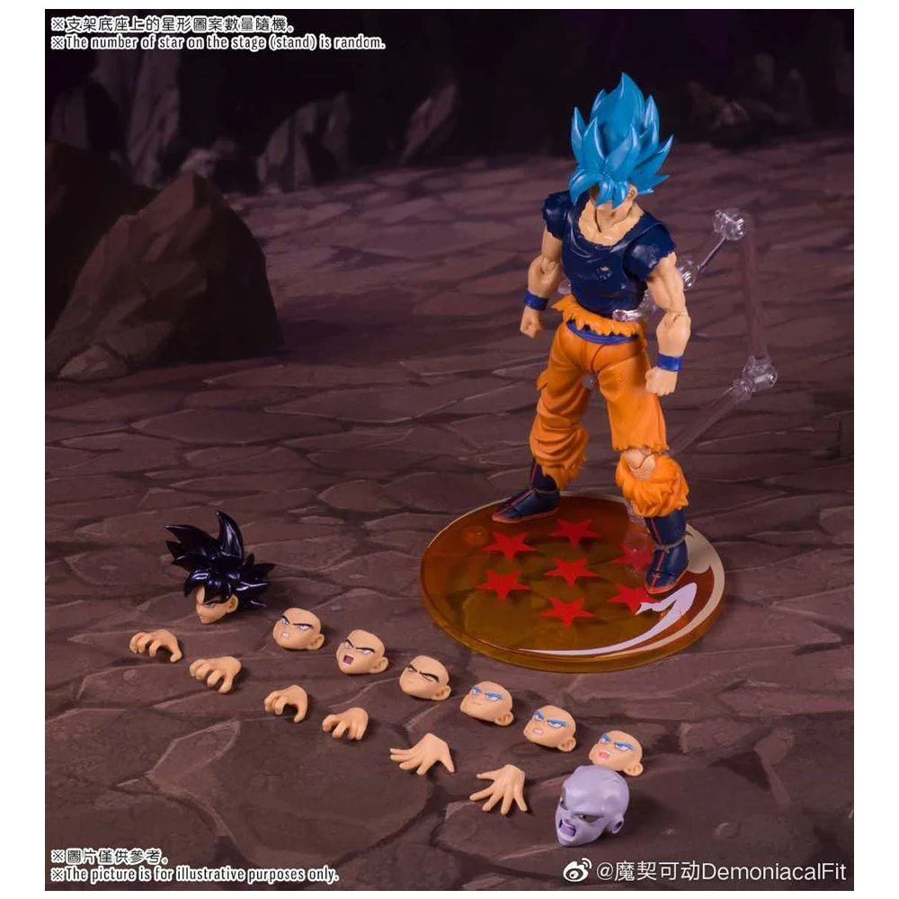 15cm Dragon Ball Super Demoniacal Fit Super Saiya God Blue Son Goku Zamasu PVC Statue Action Anime Figure Model Toys
