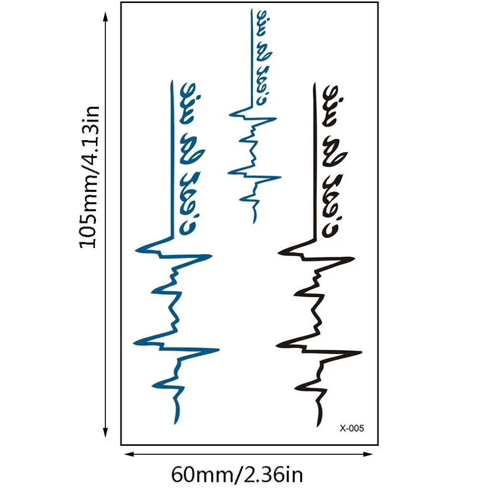 Водостойкая наклейка для татуировки с буквами английского алфавита цветы