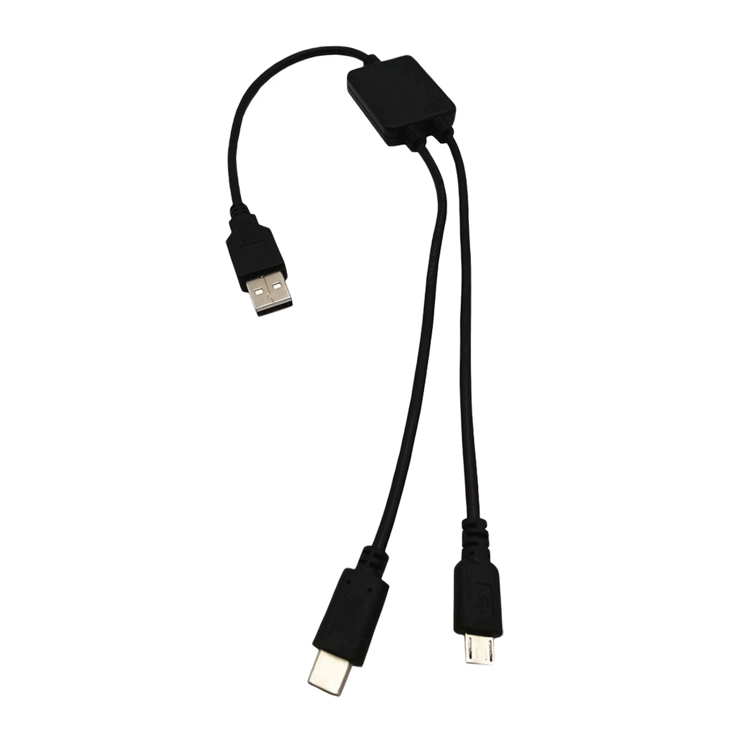 1pc Multifunction Micro 5 pin Male &amp USB C 3.1 2 in 1 To 2.0 A Data Charging Charger Y Splitter Cable Cord | Компьютеры и офис