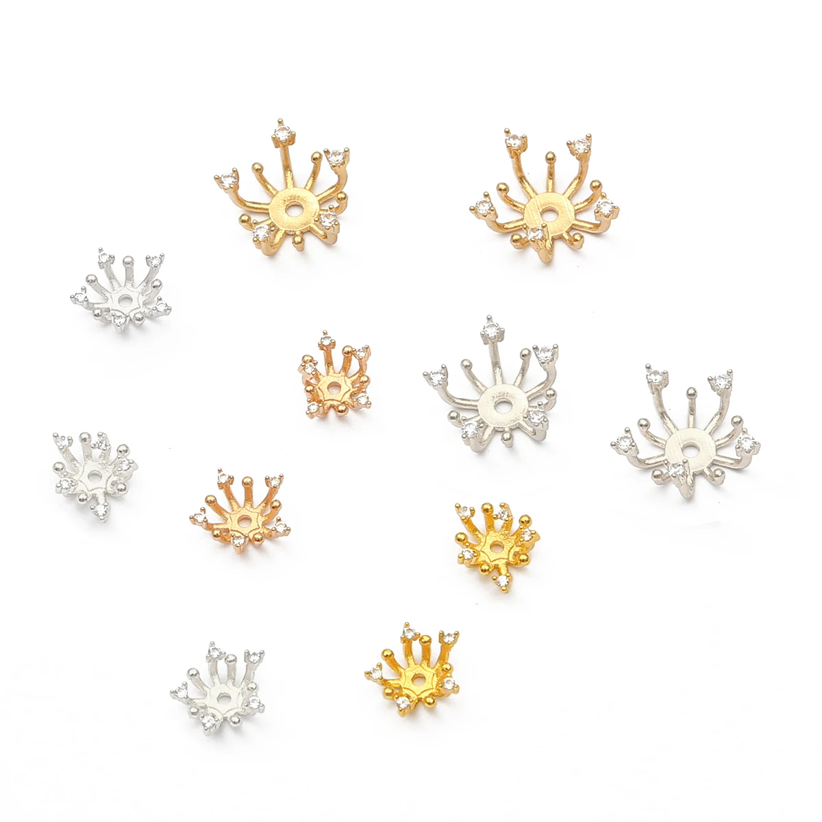 

1pc/lot 5X10mm Copper Flower Torus Shape Beads Caps Jewelry Findings Spacer Beads For Jewelry Making Charms Necklace Bracelets