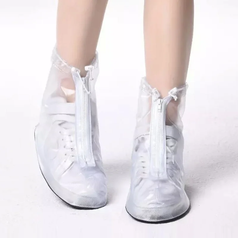 

Reusable Foldable Women Men Rain Shoe Covers Transparent Waterproof Overshoes Cover SAL99