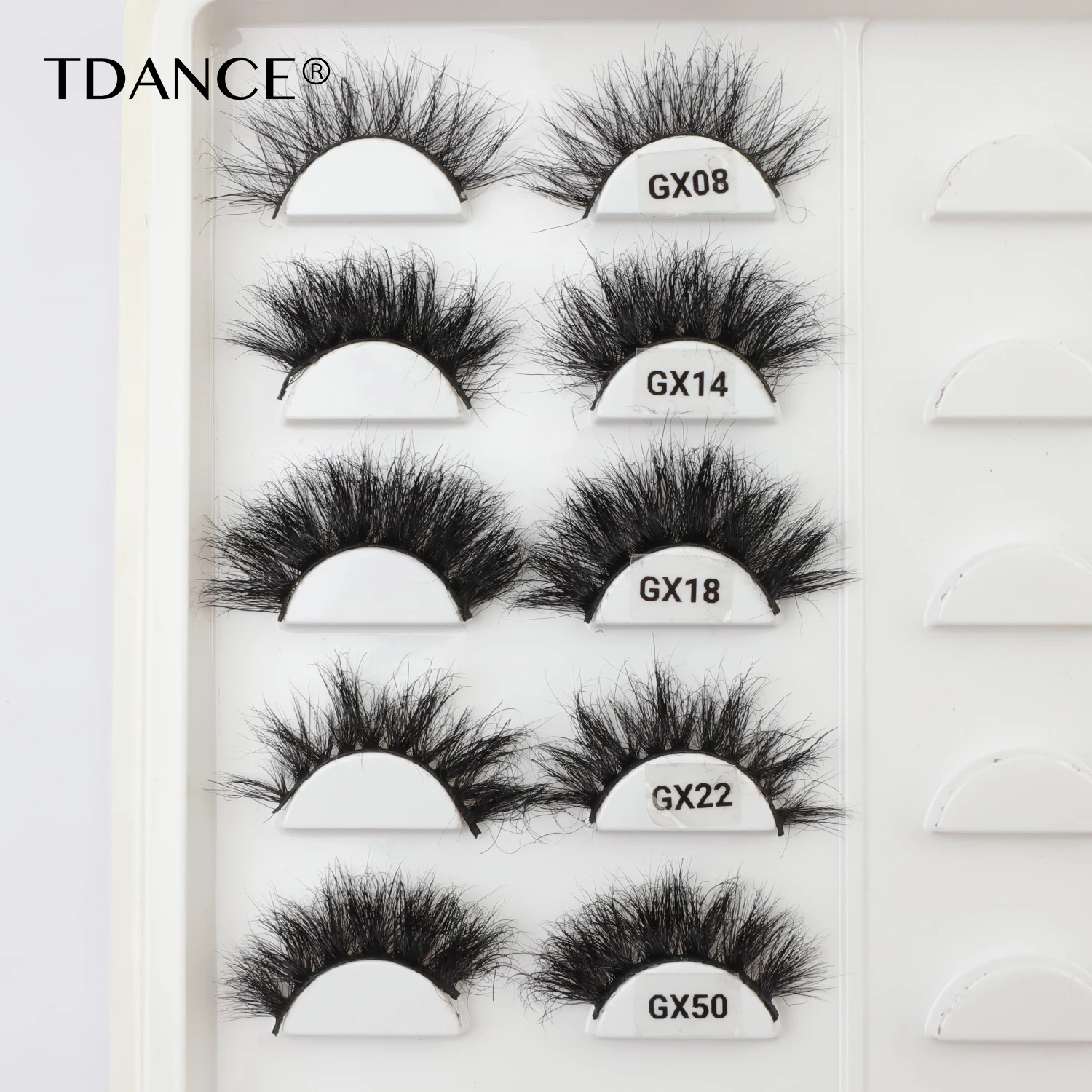 Ресницы норковые TDANCE пушистые оптовая продажа 5-100 пар/навальные ресницы из