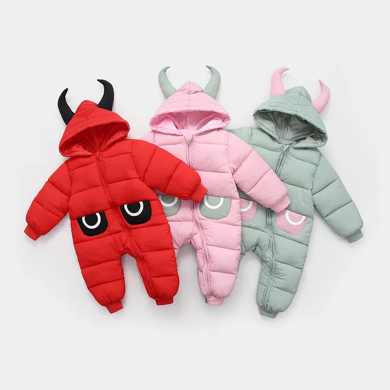 

Baby Girls Clothes Winter Baby Clothes Cotton Baby Romper Warm Hooded Newborn Jumpsuit Snowsuit For Boys Overalls Unisex Clothe