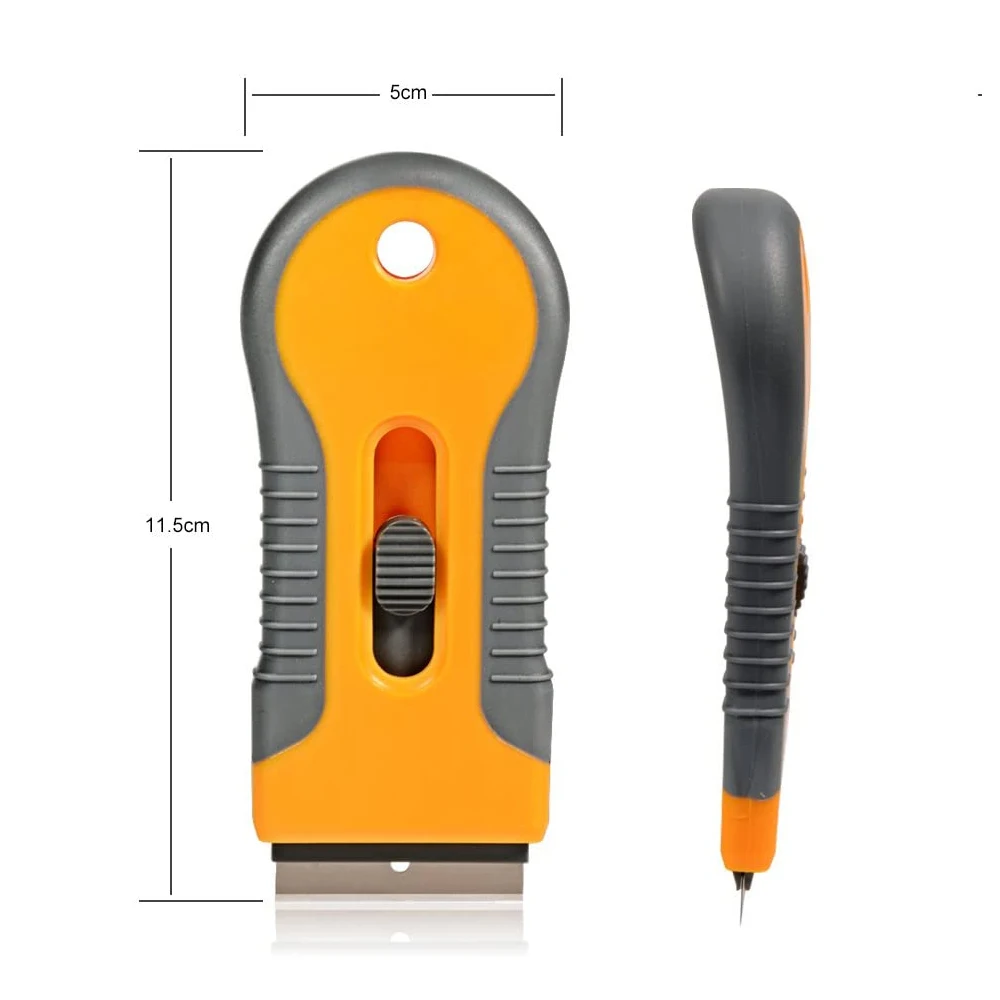 2 Razor Scrapers + 40 Blades Scraping Tool Car Window Glass Sticker Viny Film Label Glue Paint Removal Cleaning Squeegee | Автомобили и
