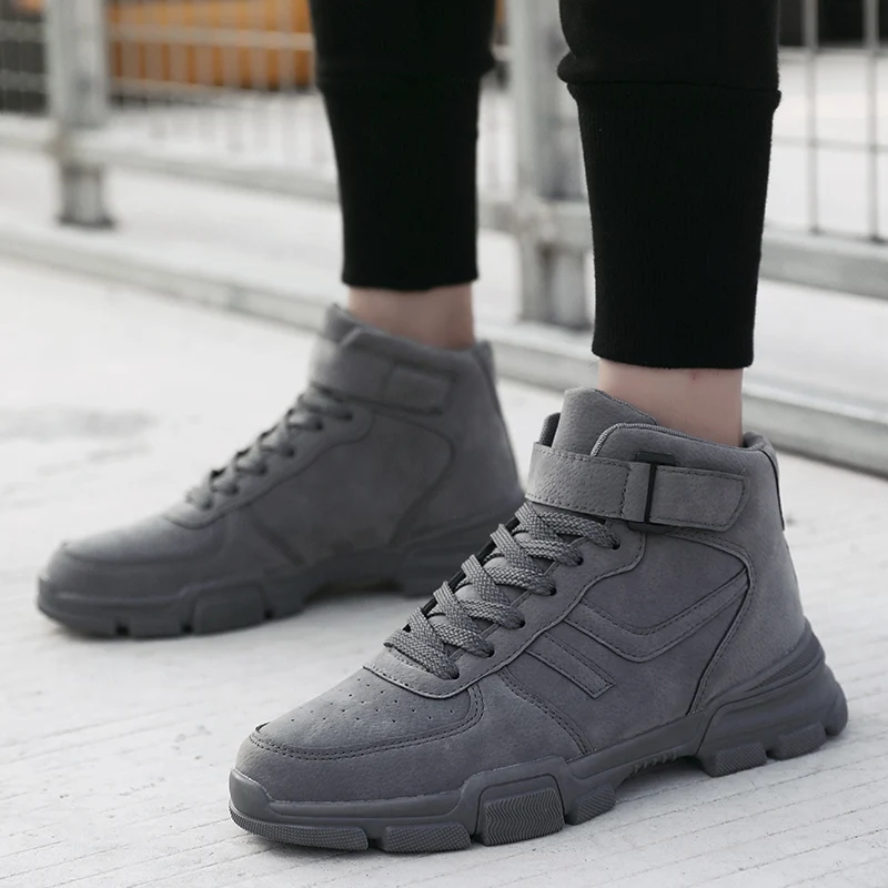 Мужские беговые кроссовки с высоким верхом демисезонная спортивная обувь для