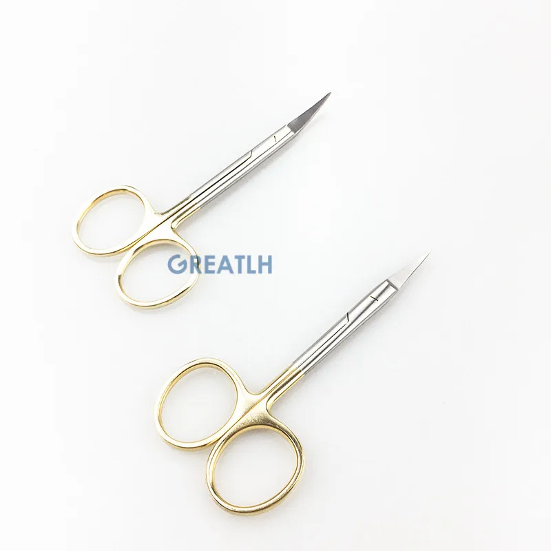 Офтальмологический диагностический прибор ветеринарные ножницы золотые ручки 9