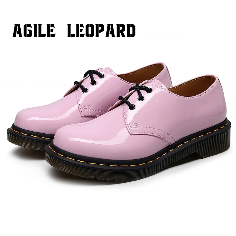 Agiel Leopard  Pink Women Flats Shoes Real Leather Loafers Fashion Platform Casual Shoes Woman Office Lady Footwear Size 35-44