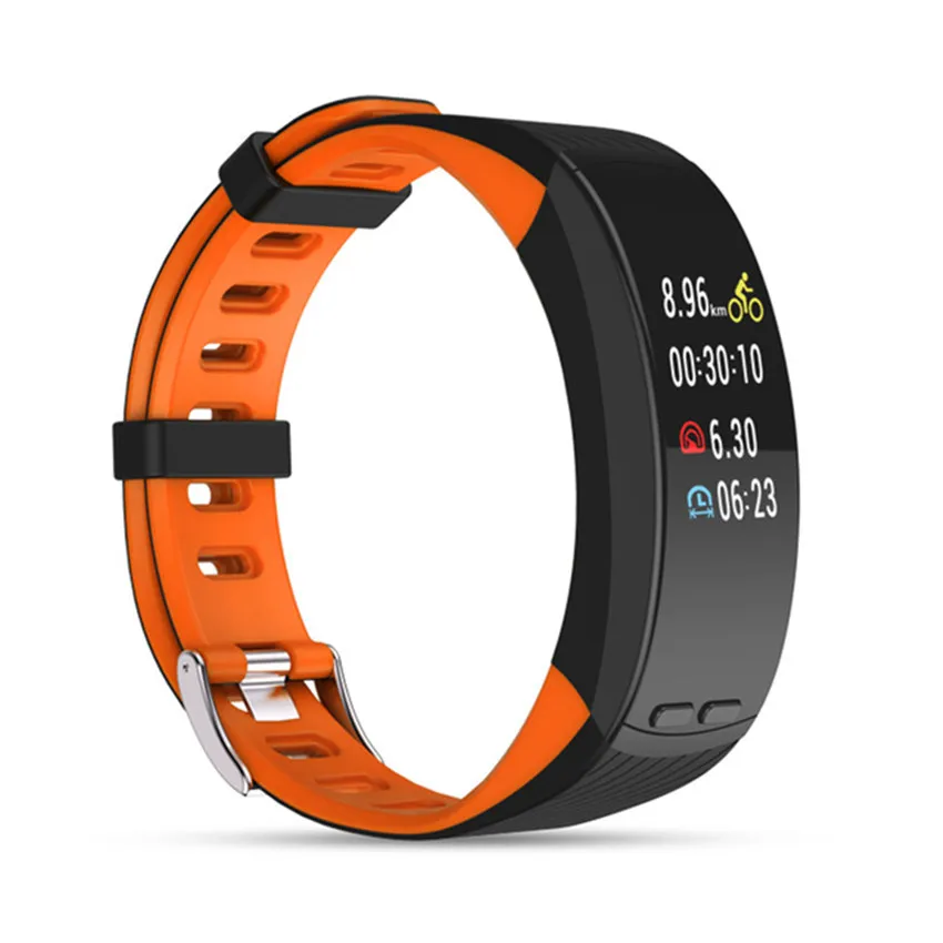 Цветной срок службы gps Смарт-часы gps Sportwatch Run/Cycle мужские/женские Смарт-часы для Apple/Xiao mi/huawei VS mi Band 4/Fit Bit 5 Reloj - Цвет: GPS Watch orange