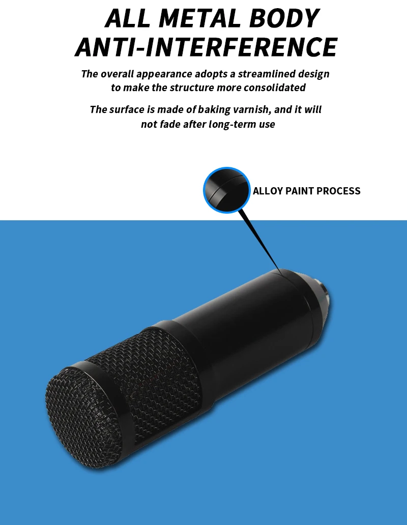 USB-микрофон BM800 для компьютерных игр Запись песен веб-трансляция запись звука