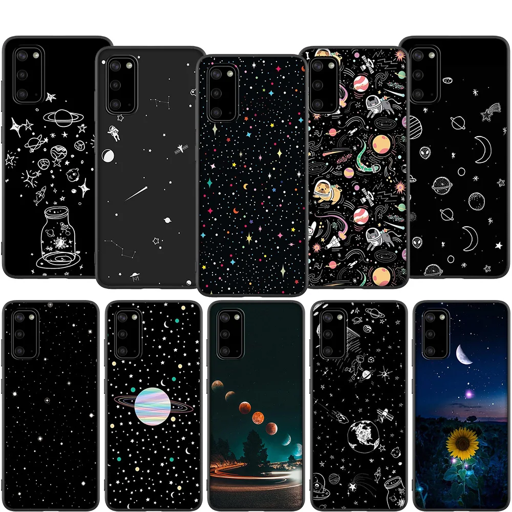Мягкий чехол Lavaza с изображением звездной ночи для Samsung Note A3 A5 A6 A7 A8 A9 A10s A20s A30s A40s A50s