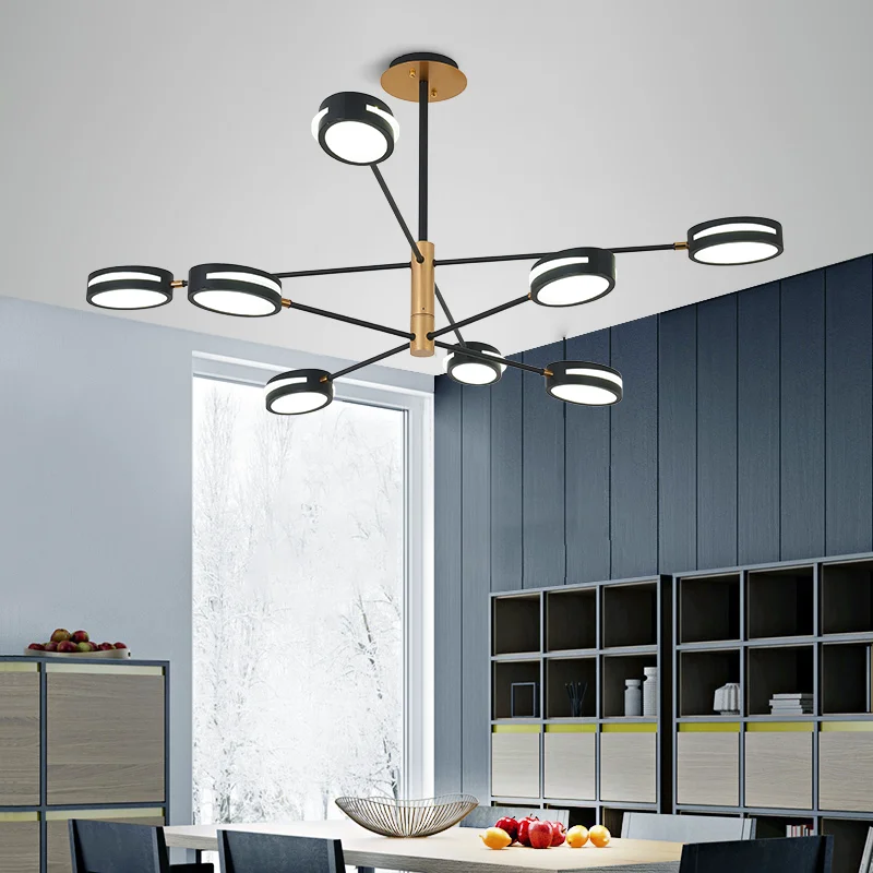 Artpad Современная Подвесная лампа трехцветный светильник простая для гостиной