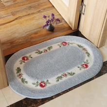 Embroidered Oval Floor Mat Nonslip Bath Mat Water Absorption Floor Rug Carpet for Bathroom Toilet Soft Bedroom Bathroom Doormat Embroidered Oval Floor Mat Nonslip Bath Mat Water Absorption Floor Rug Carpet for Bathroom Toilet Soft Bedroom Bathroom Doormat