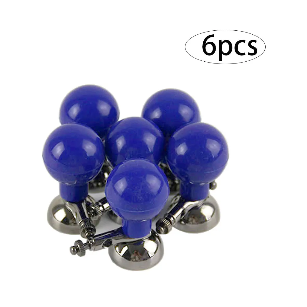 

6pcs ECG Machine Lead Wire Accessories Soft Ball Suction Ball Electrode Multifunctional With Silver Chloride Base ECG Electrode