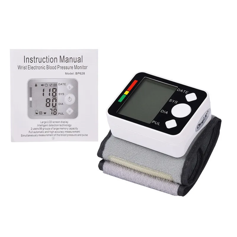 Тонометр высокой четкости Digitale Manchet Lcd-scherm Pols Bloeddrukmeter кровяное давление apparaat Hart Hartslag Meter Tensiometer