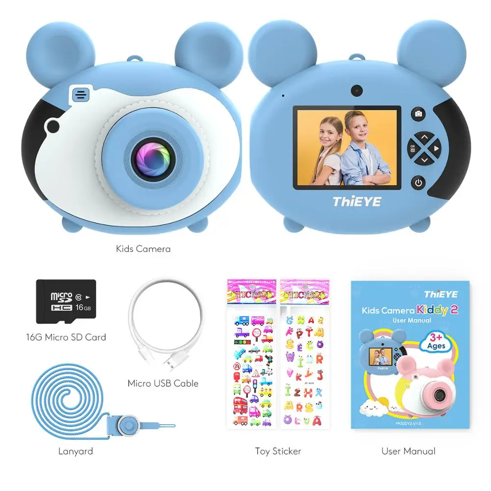 ThiEYE малыш 2 детская мини Камера детские развивающие милые игрушки 0 HD Экран 800W