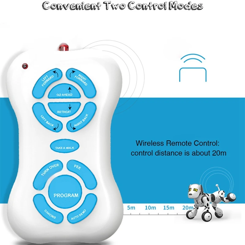 

Smart Robot Dog 2.4G Wireless Remote Control Kids Toy Intelligent Talking Robot Dog Toy Electronic Pet Birthday Gift